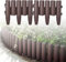 LARS360 8,4m Rasenkante Kunststoff Holzoptik Beeteinfassung Mähkante Garden Border Wetterfest Gartenpalisade Beetzaun 1 Element (L x H): 28 x 24cm Braun, LARS-(HAG8434C)-ND