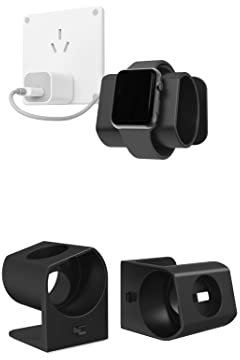Wall Mount for Apple Watch Charger Stand for Apple Watch Ultra Series 8/SE2/7/6/SE/5/4/3/2/1 (49mm,45mm,44mm,42mm,41mm,40mm,38mm) Storage Organizer (Black)