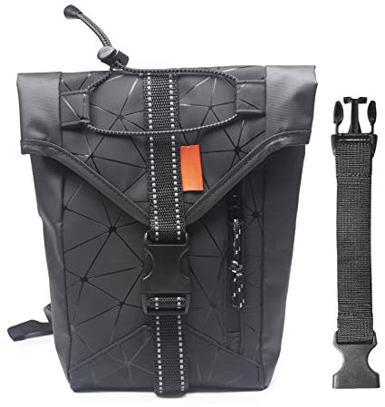 QIYUANT Wasserdicht Beintasche Oberschenkel Tasche Mode Motorradtasche Bein Hüft Gürteltasche Radfahren Wandern Reiten Campping Taktisch Motorrad Hüftetasche Geometrie Neu Verlängerter Gürtel