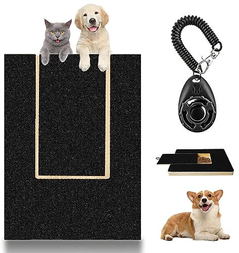 Nizirioo Hundekratzunterlage Für Nägel, Kratzbrett Für Hunde, Kratzbretter Hunde Kratzbrett Für Nägel Feilennägel Schleifpapier Nagelfeile Kratzbrett Kratzmatte Für Hunde Und Katzen Schwarz