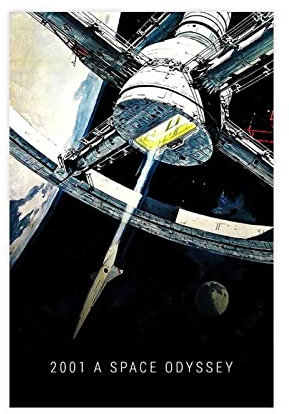 2001 A Space Odyssey Poster auf Leinwand, Schlafzimmer, Dekoration, Sport, Landschaft, Büro, Raumdekoration, Geschenk, ungerahmt, 30 x 45 cm