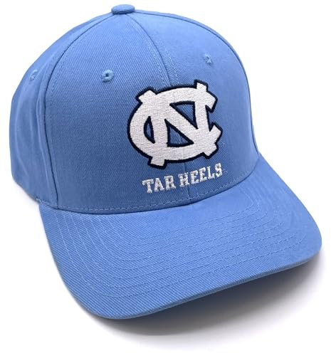 C5 Sports North Carolina MVP Mütze Classic Tar Heels verstellbares Team-Logo Kappe (blau), Blau, Einheitsgröße