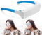 Lichttherapie-Brille mit Reiseetui, Blaulichttherapie und Tageslicht-LED-Sonnenlicht, tragbare UV-freie glückliche Lampe, natürliche Entlastung für guten Schlaf, glückliche Stimmung, Steigerung der
