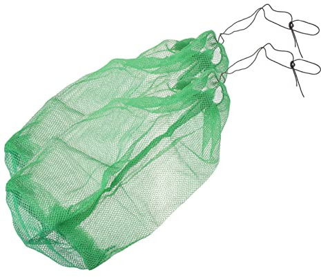2 Stück Tragbare Fischernetztasche Zusammenklappbar Fischaufbewahrungsnetz Fischfängernetz Verschleißfestes Fischernetz Zum Angeln Kordelzug Angeltasche