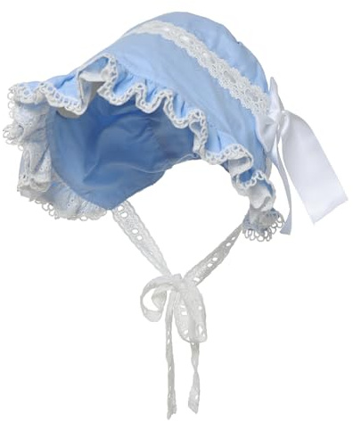 COSDREAMER Womens Victorian Bonnet Pioneer Colonial Pilgrim Bonnet Oversized Bonnet