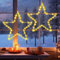 Kimuwote ED Sterne Weihnachtsbeleuchtung, 40 LED Weihnachtsbeleuchtung Fensterdeko, Stern Batteriebetrieben Warmweiß mit Timer, Saugnäpfe für Weihnachten Deko, Balkon, Party (2 Stück)