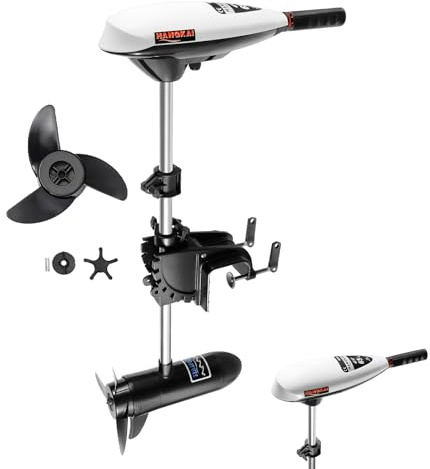 Levkitch 12V 660W Außenborder Elektro Motor Boot für Boote bis 600kg 2-4m | Elektrischer Trolling-Motor 66 lbs Schubkraft Elektro Außenborder Bootsmotor Aussenborder