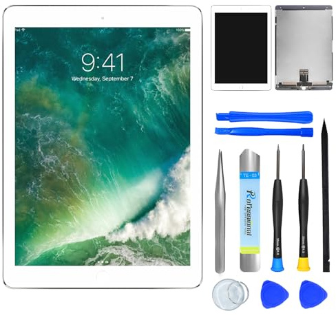 NB+ - Display LCD Touch di ricambio per iPad Pro 10.5 pollici A1701 A1709 2017, pannello frontale in vetro Digitizer bianco con strumenti (bianco)