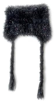 LumiSyne Wintermütze Für Damen Mädchen Stricken Ohrenklappe Hut Niedliche Katzenohr Form Trendy y2k Style Pelzige Strickmütze Mit Bunten Tupfen Langen Ohrriemen Warme Peruanische Beanie Foto Requisite
