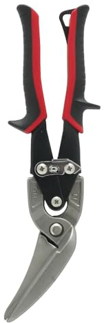 Malco AV63 Long-Cut Offset Aviation Snips | Left & Straight Cutting | 2-1/4 Extra-Long Blade | POWER-FIT Performance Grips | Forged Steel Jaws