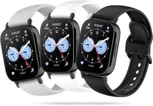 Xisair 3 Correas Compatibles con Xiaomi Redmi Watch 5 Lite y Active - Pulseras de Silicona Deportivas, Correas Impermeables y Transpirables