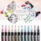 Strehknewen 12 Stück Glitzerstifte Magische Stifte – Metallic Outline Zauberstifte, Weihnachtsgeschenke für Kinder, Mädchen Geschenke 4-12 Jahre, Basteln & Scrapbooking, Nikolaus Geschenkideen
