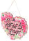 Alipis Valentinstag Liste Party Liebesherz-Anhängerzeichen Baum Haken heim für Valentinstag valentinsgeschenk Valentinstag Wanddekoration Türdekoration zum Valentinstag hölzern
