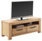 Lowboard Fernsehschrank 130 cm breit, Wildeiche teilmassiv geölt, Massivholz/Echtholz/Furnier