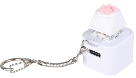 uikios Cats Paws Rechargeable Mechanical Keyboards Switches Tester Keychains Speakers for Computer Keyboards Modding