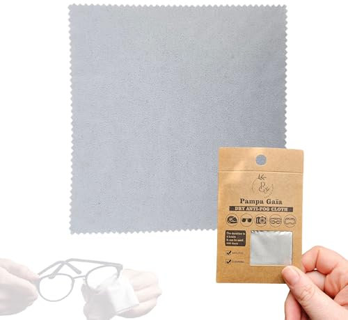 Lingette Anti-Buée – Chiffon Microfibre Réutilisable pour Lunettes, Masques, Casques, Écrans – Anti-Traces, Anti-Condensation, Nettoyage Rapide, Tissu Sec, Entretien Optique