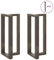 vidaXL Bartischbeine T-Form 2 STK. Naturstahl 40x35x(90-91) cm Stahl, Tischbein, Tischbein Metall, Esstischbein, Möbelbein, Schreibtischbein