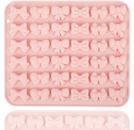 Moule à Nœud, Moule en Silicone pour Chocolat Fondant Bonbons Gélifiés Cake Pops Gelée Biscuit Cupcake (Carré)