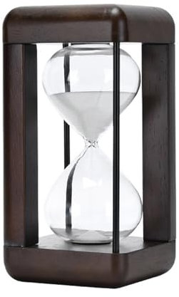 Sablier décoratif en noyer 30/60 minutes pour décoration de mariage et intérieur