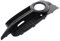 HBIS Griglie Fendinebbia Auto Compatibile con A1 2011 2012 2013 2014 8X0807681B Paraurti Anteriore Sinistro E Destro Fendinebbia Copertura Griglia A Nido d'Ape Gruppo di Ricambio Nero(Left)