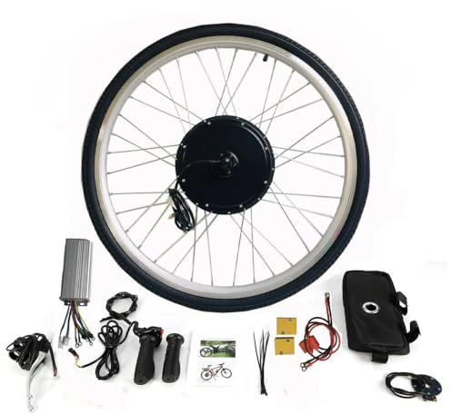 DHQCQL E-Bike Umbausatz 28 Zoll, 48V 1000W Vorderrad E-Bike Conversion Kit, Elektro-Fahrrad Vorderrad Umbausatz für Snowbikes Elektrofahrräder Elektromotorräder