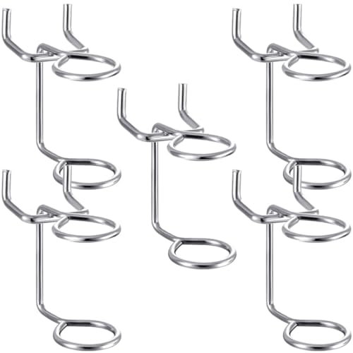 Ciieeo 5 Pezzi Porta Utensili da Muro Ganci per Cacciaviti per Pannello Portautensili Facile Installazione Anello per Garage e Laboratorio