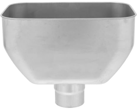WOONEKY Edelstahl Fallrohr-Trichter Mit Breiter Öffnung Für Dachentwässerung Regenwassersammler Für Fallrohr Dachrinnen-Adapter Zum Installieren Im Wassersammelsystem