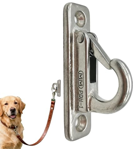 Pet Leash Aufhänger - Edelstahl Wandhaken, Parkhalter Aus Kette, Platzsparende Hundeleine Organizer | Ideal Für Hinterhof Außentür Haustür Inzendway Gangportant