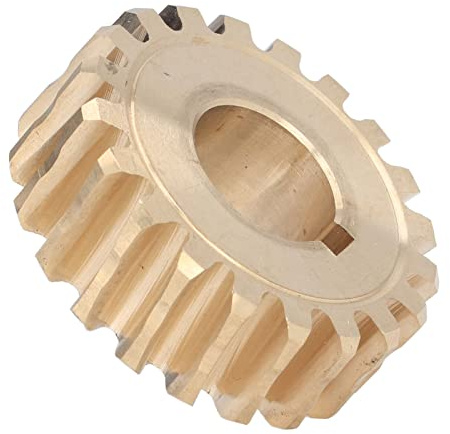 MasYosh Schneckengetriebe aus Messing, Ersatzteil für Schneefräsen, 1-7/8 Zoll Außendurchmesser 20 Zähne mit Schlüsselschlitz, für Huskee Troy Bilt Yard-Maschinen, Passend für