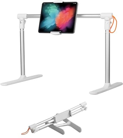 Cozy Stream Tablet & Smartphone Halter Ständer für iPad,Samsung, E-Reader & mehr (von 4.7-13 Zoll) - Leicht, Klappbar & Ideal für Sofa & Bett ohne Kopfteil, Praktisch für Unterwegs