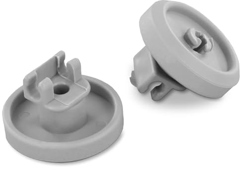 2 Wheels Lower Basket Miele Ø 34 mm | Original 02372352 2372352 | Dishwasher Replacement Compatible with Miele Smooth Glide