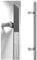 Haustürgriff Stoßgriff BiColor Edelstahl fein matt/poliert Modell 15 Grifflänge: 800mm