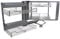 KuKoo Magic Corner Eckschrank Korb Küchenschrank Körbe Schrankauszug Schrankkörbe Küchenkorb Korbauszug Schrankauszüge Schrankkorb Küchen-Regal Soft Close Funktion Aufbewahrungskörbe 90cm - 100cm