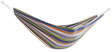 Vivere BRAZ231 Hängematte Doppel, Baumwolle, Retro, mehrfarbig, 366x160x5 cm