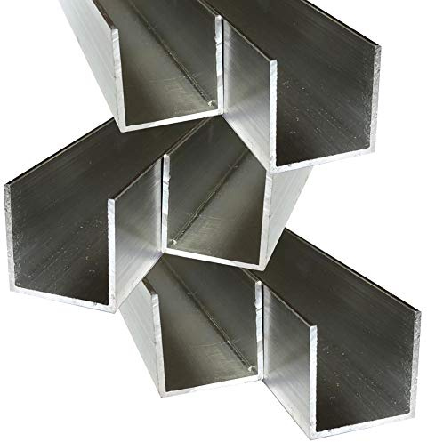 Alu U-Profil 35 x 35 x 35 x 2,0 mm Aluminium AlMgSi0,5 U-Stab Profil Aluprofil U-Stange (50 cm (4 Stck.))