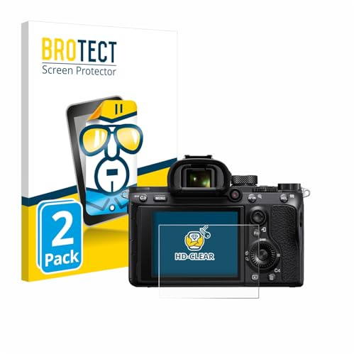 BROTECT Schutzfolie für Sony Alpha 7 III (ILCE-7M3) | 2 Stück Transparenter Displayschutz Made in Germany Klare Displayschutz-Folie Clear Einfache Montage Case-Friendly