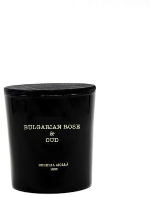 CERERÍA MOLLA 1899 | XL Kerze Bulgarian Rose & Oud | 3-Docht Aromakerzen | 80 Stunden Brenndauer | Natürliche Duftkerze | Recycelbare Verpackung | Handgemachte Kerze