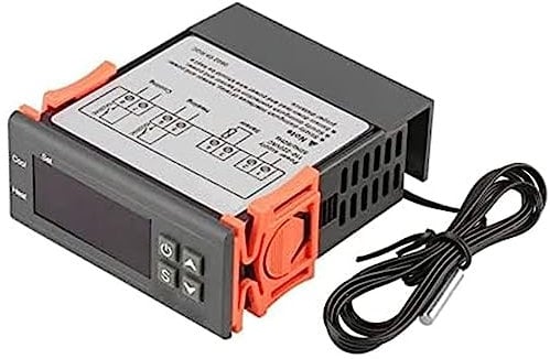 Controlador de temperatura digital ARCELI AC 110V-220V Fahrenheit / Centígrados Termostato / modo de refrigeración con sensor 2 relés