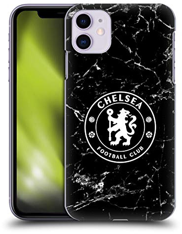 Head Case Designs Offizielle Chelsea Football Club Schwarz Marmor Wappen Harte Rueckseiten Handyhülle Hülle Huelle kompatibel mit Apple iPhone 11