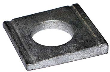 DIN 434 Scheiben für U-Träger 9 M8 Stahl feuerverzinkt vierkant keilförmig Neigung 8% Stückzahl 10 Keilscheiben