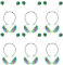 12 Stück Brille Stirnband -Kopf-Boppers kostüm Martian Antenne Stirnband Party Brille Favors für Kinder Kostüm Party Cosplay Kostümzubehör