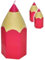 alles-meine.de GmbH 4 Stück kleine Kerzen - bunter Stift - PINK/ROSA - 8 cm hoch - Tischdeko - Tischkerzen/Schuleinführung/Geburtstagskerzen - Stifte - Schulanfang/Kind..