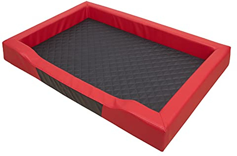 PillowPrim Hundebett Hundeschlafplatz Hundesofa Hundekissen Ruheplatz Hundematratze Hundehütte Hundeplatz Hundekorb Liegekissen 93x62 cm