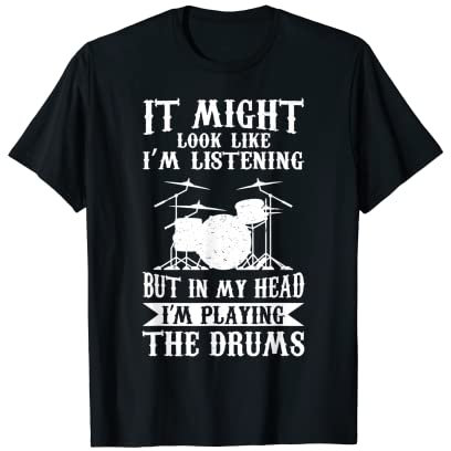 Schlagzeug Musiker Rock Band Schlagzeuger T-Shirt
