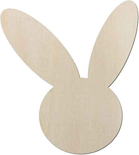 Kleenes Traumhandel Süßer Hase aus Holz – Osterhase Hase bis 80 cm - Ideal als Deko zu Ostern - für Wand & Tür (20 cm)