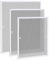 HENGMEI Fliegengitter Fenster 80x100cm Insektenschutz ohne Bohren Mückenschutz Mückengitter Fliegenschutzgitter mit Aluminium Rahmen für Fenster, Weiß