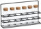 Zeller 19584 Gewürzständer-Set, 7-tlg., 55 ml, Glas/Metall/Kork, ca. 24,5 x 4,7 x 14 cm, Flasche:Ø3x10,7, Gewürzständer mit Tragegriff, Reagenzgläser-Stil, Geschenkidee, Dekoration