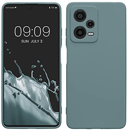 kwmobile Handyhülle kompatibel mit Xiaomi Redmi Note 12 Pro 5G Hülle - Handy Case aus weichem Silikon in Arctic Night
