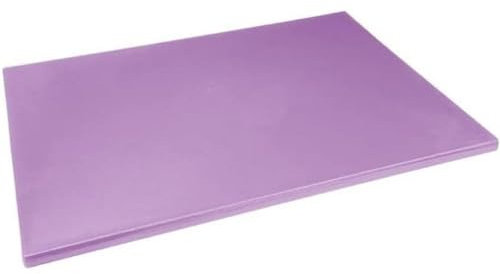 Hygiplas Low Density Purple Chopping Board 600x450x20mm - Colour Coded, Dishwasher Safe Cutting Board FX109