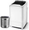 Portable Single-Tub Washing Machine With Drain Basket Mini - 7 Kg Washing Capacity Washing Power 400W For Apartments, Camping, Dorm Room,Black